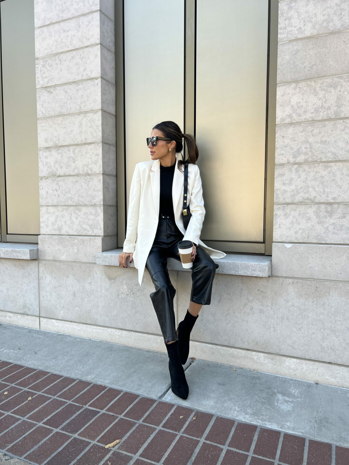 white boyfriend blazer amazon drop