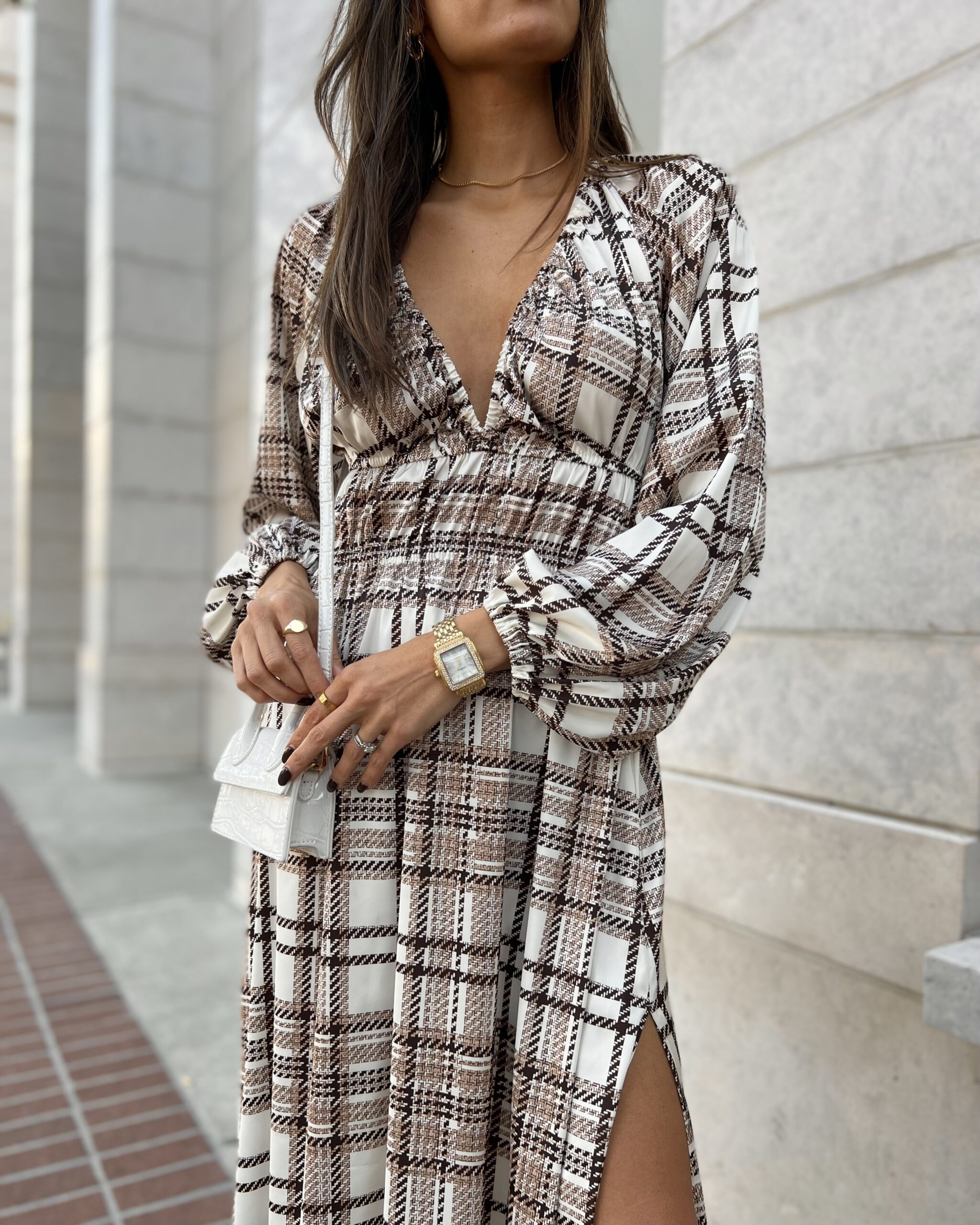 christine andrew plaid dress amazon drop